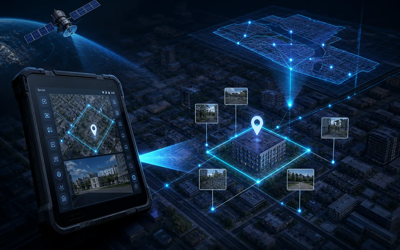Geo-enabled field survey and GIS property verification